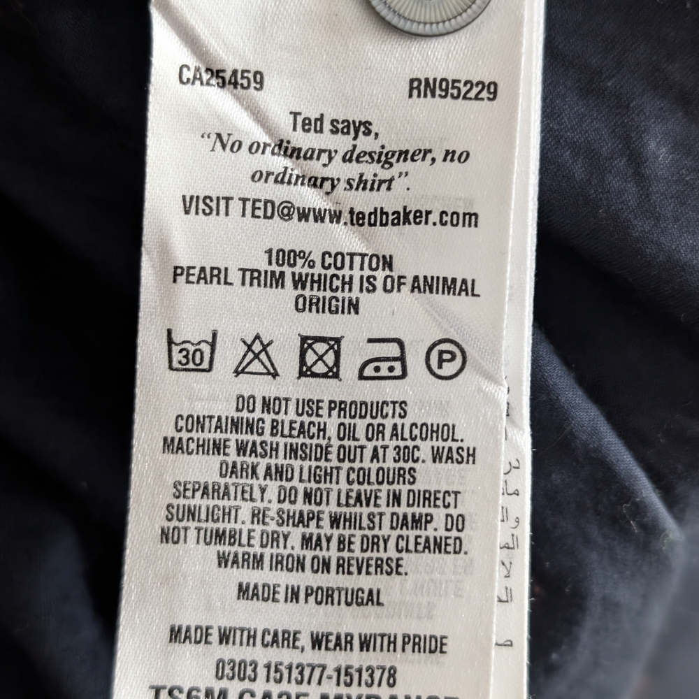 Ted Baker London Button Up T-shirt - Picture 4 of 7